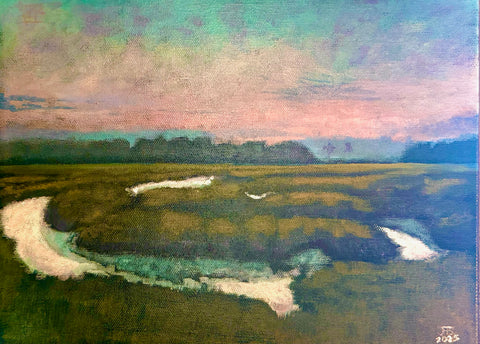 Sunrise at Dawhoo near McKinley Washington Bridge Edisto