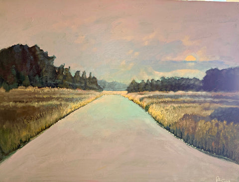 Cheehaw Combahee headwaters as dusk approaches  16 X 20"