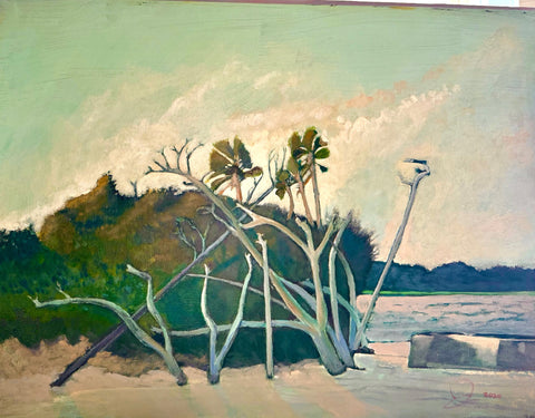 Lighthouse Inlet Folly Afternoon  18 X 24"