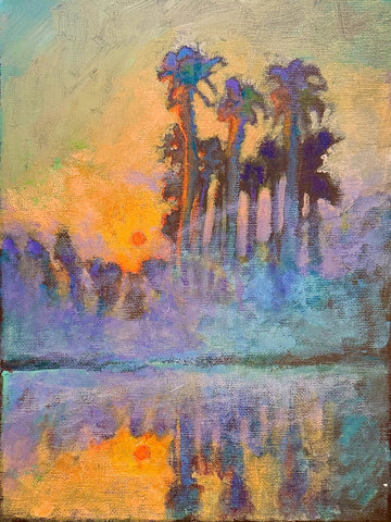 Late Afternoon with Tall Palmettos