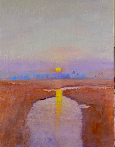 Sunset in the ACE basin marsh