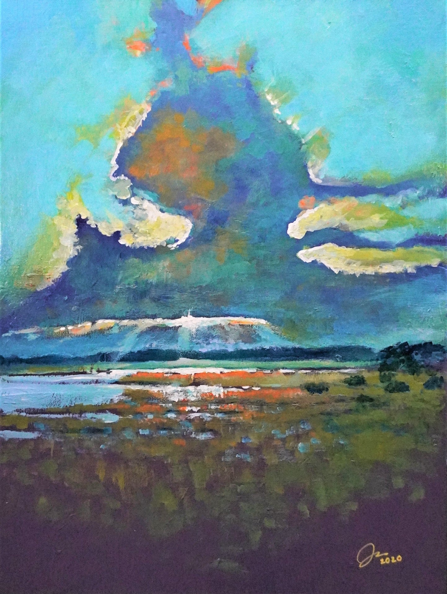 Sunset in the Stono  18 X 24"