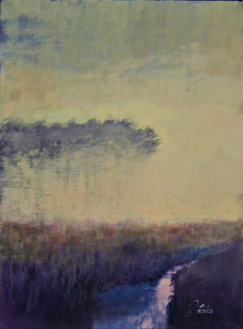 Foggy Dawn at Fenwick  9 X 12"