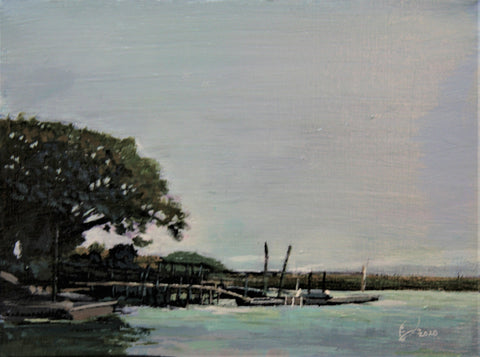 Frampton's Inlet; Late Afternoon  9 X 12"