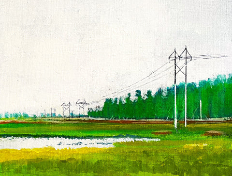 Looking from the West Ashley Greenway towards the Stono at high tide