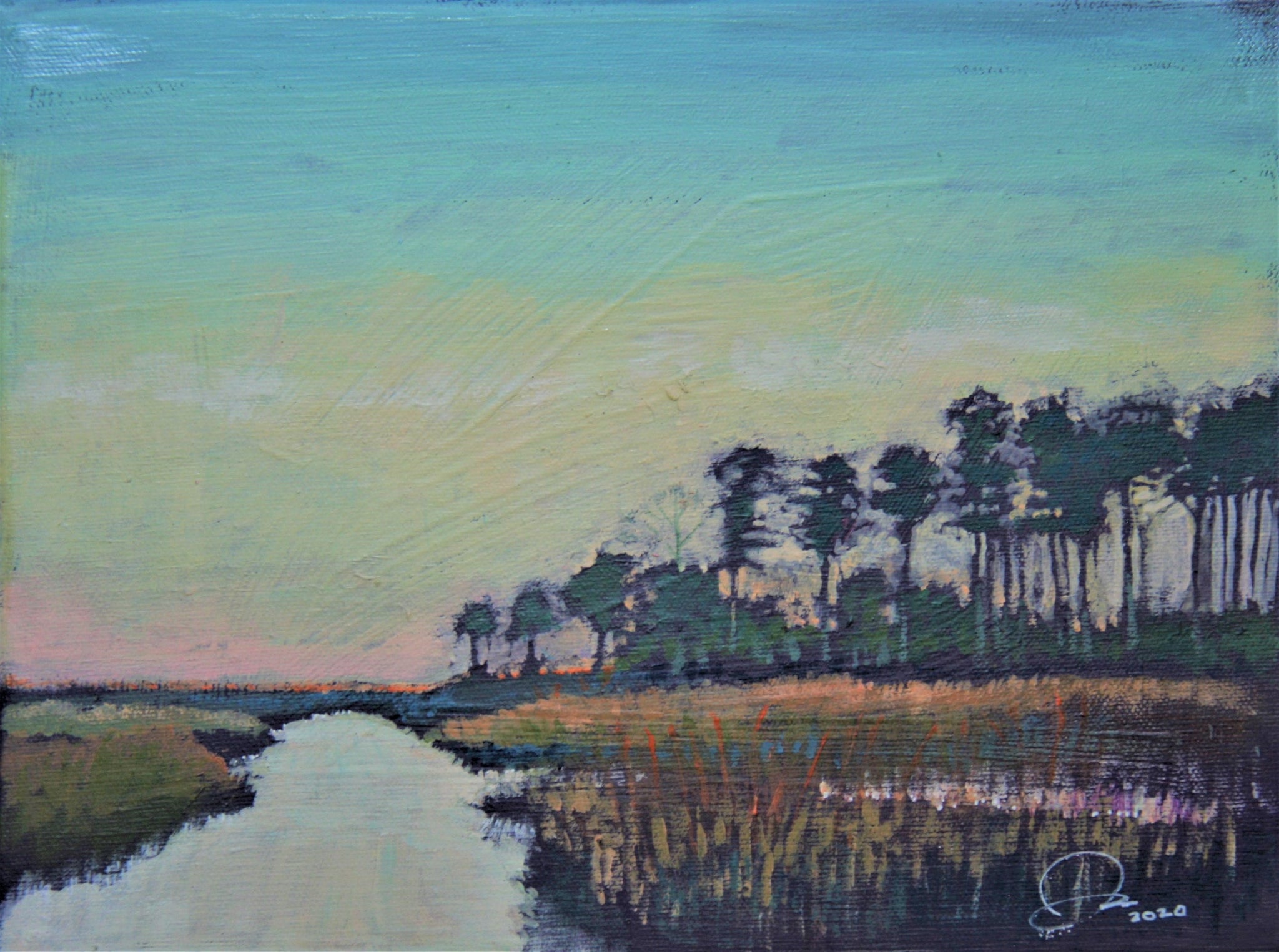 Late Afternoon at Fenwick Island  9 X 12"