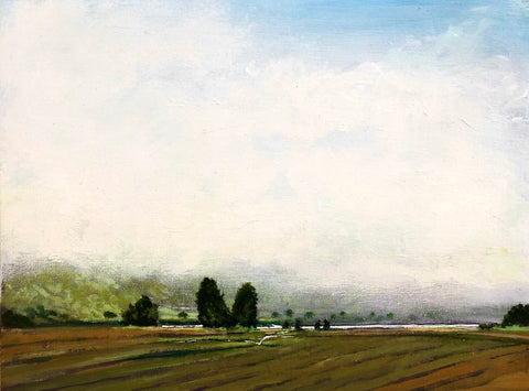 Fog Clearing Big Hole River, Montana 12 X 16'