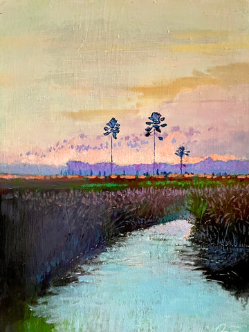 Marshy Creek at High Tide in South Edisto  12 X 16