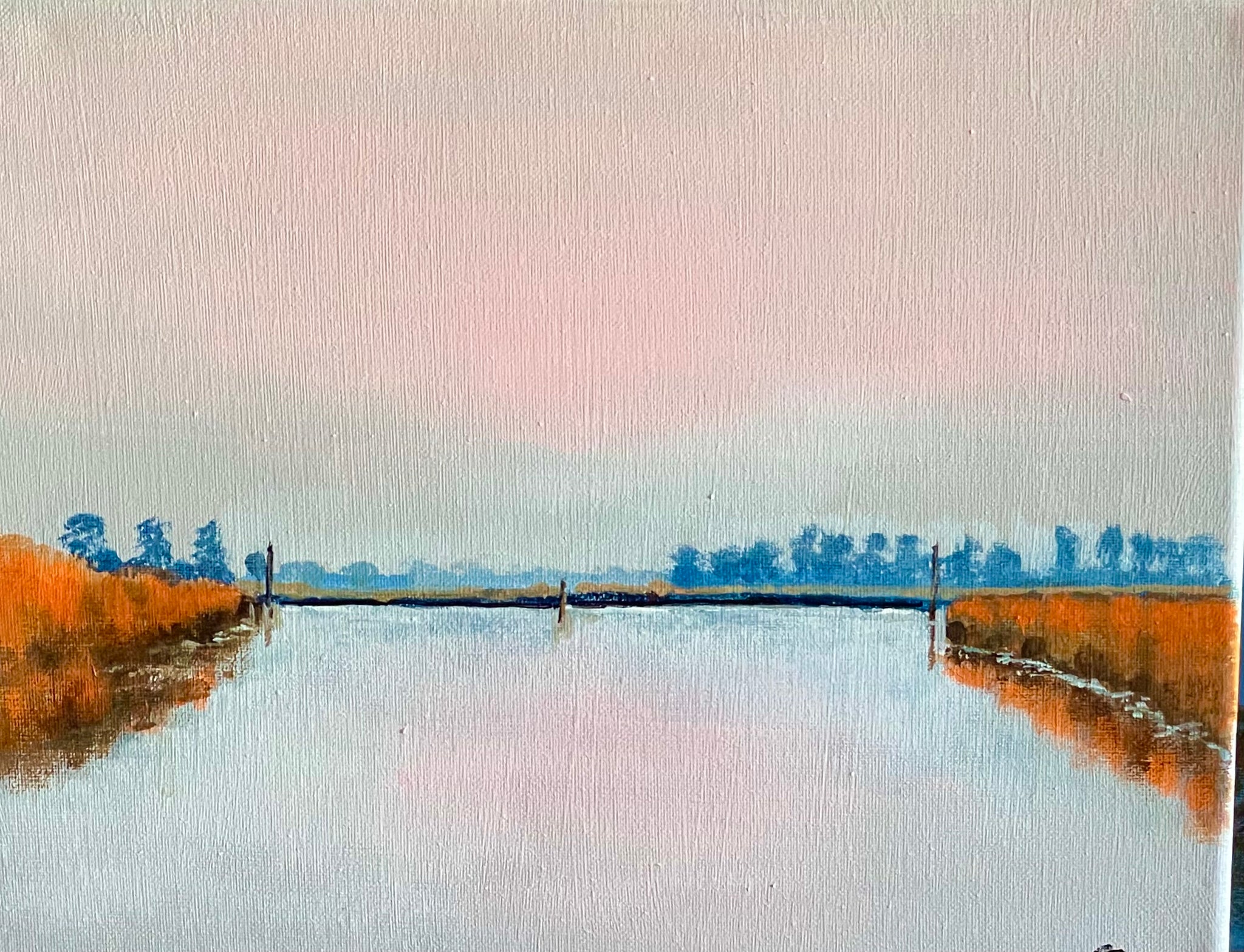 Old Rice Impoundment in the ACE Basin; 11 X 14"; acrylic